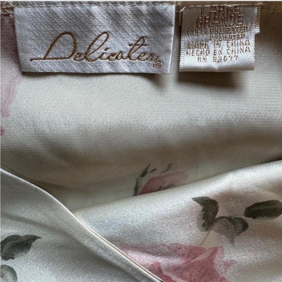 Floral Pink and Cream Slip Dress - Picture 5 of 5